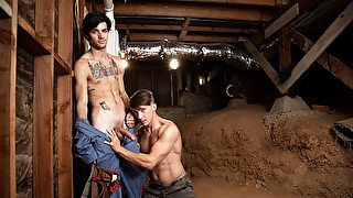 Jake Porter & Leeroy Jones in Underground Pipe - NextdoorWorld