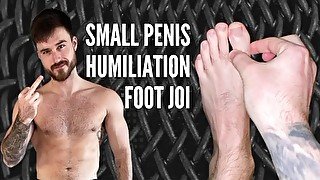 Small penis humiliation foot joi