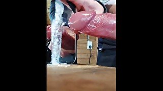 Blonde Masturbation cumshot big cock