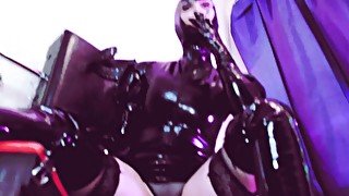 Smoking Fetish Dominatrix Eva Latex Rubber Milf Sexy Femdom Mistress Gloves Boots BDSM High Heels