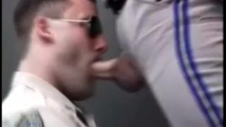 Cops Cock Sucking in the Locker