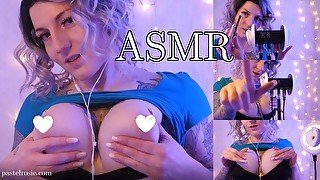 ASMR Ear Licking Makes Me Wet JOI Countdown - PASTEL ROSIE Sensual Ear Eating Mouth Sounds Moaning