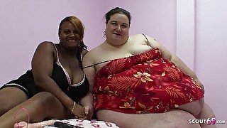 Interracial Lesbian Fuck with Extremely Fat Milfs and Sex Toys