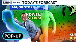 Weatherman Adrian Hart fucked by horned-up Chris Damned