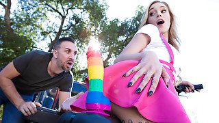 Kali Roses Keiran Lee in Why She Likes To Bike - BrazzersNetwork