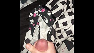 Cumming in wife panties