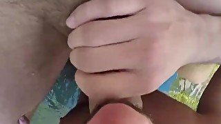 MenPOV Wet splash buddies backyard hot tub fuck