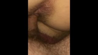 Fucking her pussy then putting it in her ass