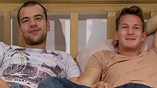 Horny gays Darius Ferdynand and Matt Brookes anally fucking