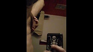 hooded guy masturbating 2