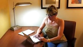 Mother I'd Like To Fuck audition employee with a blow job