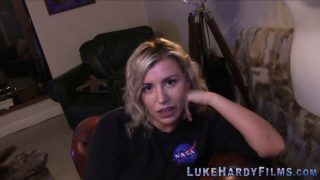 British slut pov sucking Luke Hardy