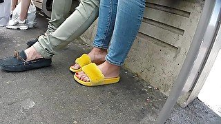 Sexy Feet In The Street