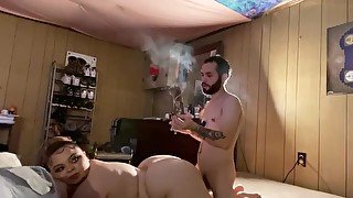 Fucking and getting high😫💨~ Suscribe To OF For Full Video