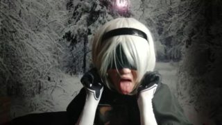 Nier automata cosplay: ahegao face