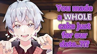 First Date with your Wholesome Crush😍(ASMR)(Friends to Lovers)(Wholesome)(Casual)(You made a cake!)