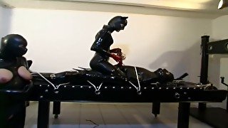 German Sex Slaves In Black Leather And Latex Get Punished A