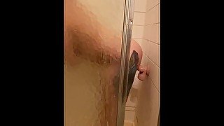 Sexy Asian caught taking it deep in the shower!!!!