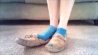 Update Hole in Moccasins Frieda Ann Foot Fetish