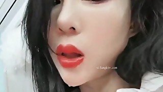 Beautiful Asian Babe Playing On Camera