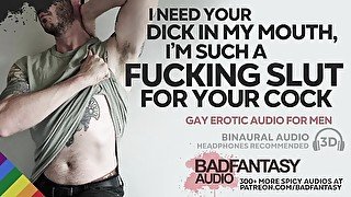 [M4M] Insanely Horny Boyfriend Can't Hold Back From Pounding You Before Bed [Binaural] [Gentle Dom]