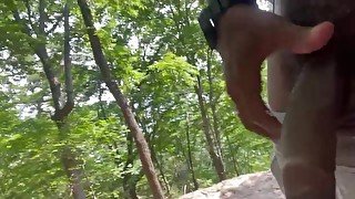 Public flashing while hiking. Almost caught