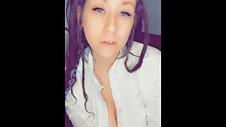 Naughty Schoolgirl Fantasy JOI-Solo Masturbation Babe Plays With Dildo