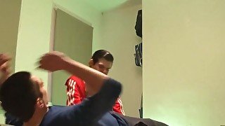 Straight guy first gay bj and cum