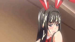 Bunny Japanese hentai with bigboobs footjob and cum allbody