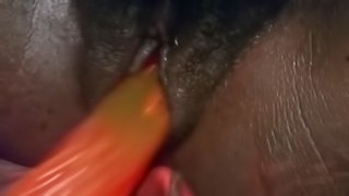 Amateur katanaTheJedi solo toy masturbation wet hairy pussy