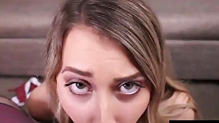 Slutty School Girl Kimber Lee Blows Her Principal!