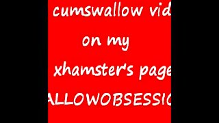 Amateur blowjob & cumswallow