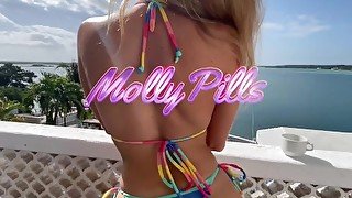 Spring Break Slut Fucked in her Hotel Room - Molly Pills - POV 4K