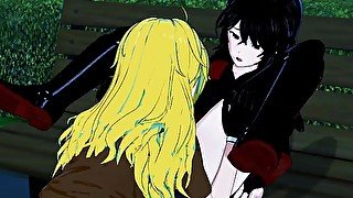 RWBY - Yang X Raven Yuri Hentai