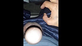 Stocking my dick on the drive to your house