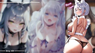 Try not to Cum Challenge With Neko 💦 [JOI, Fap to the beat]