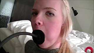 Scandinavian Blonde All Gagged Up!