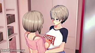 Hana and Yanagi Uzaki decide to blow off some steam【Koikatsu Party】