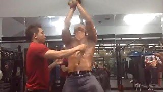 Asian gym slave nipples torture