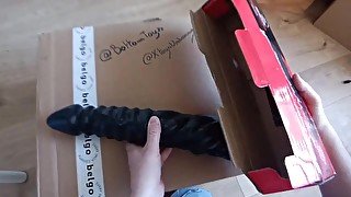 All black stéroïd train harder flexxx - ALLEZ! unboxing dildo