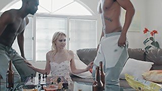 Interracial group fuck is the favorite sex game for Chloe Cherry