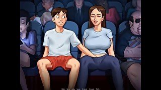 Summertime Saga: StepBrother Fingers His StepSister In The Cinema-Ep132