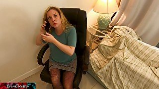 Stepmom Fucked By Stepson While Shes Talking On The Phone