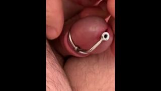 Inserting urethra plug - lube and one handed 