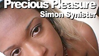 Precious Pleasure & Simon Synister Bottomless pussy rub & handjob