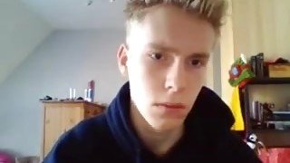 German Cute Boy Cums A Lot On Cam