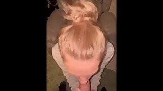 Cute Blonde Step Sis Gets Facial