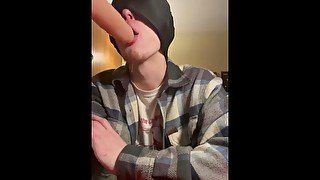 SUCKING HUGE DICK with DROOL