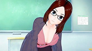 Busty Teacher POV Hentai Part 1