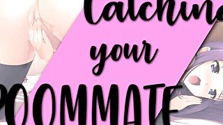 Catching Your Roommate Masturbating Over You [audio]